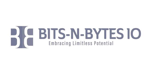 Logo for Bits-n-Bytes IO featuring a stylized 'BNB' emblem and the text 'BITS-N-BYTES IO' with the tagline 'Embracing Limitless Potential' on a dark starry background.